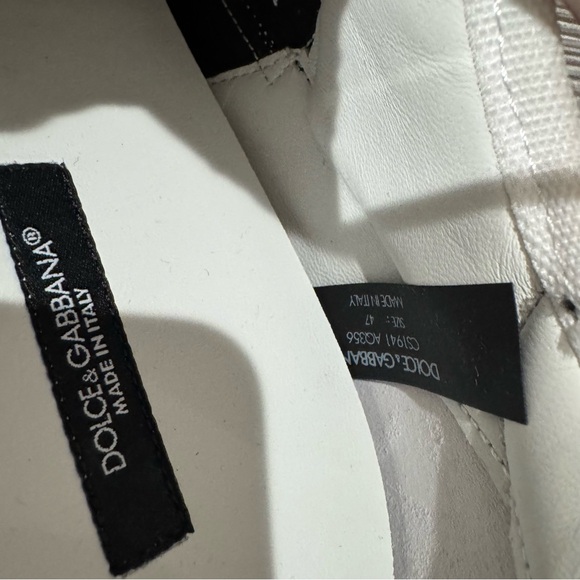 Dolce & Gabbana Bassa Logo DG Black White Sneakers - Picture 10 of 15